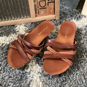 Altar’d State Strappy Vegan Leather Slides